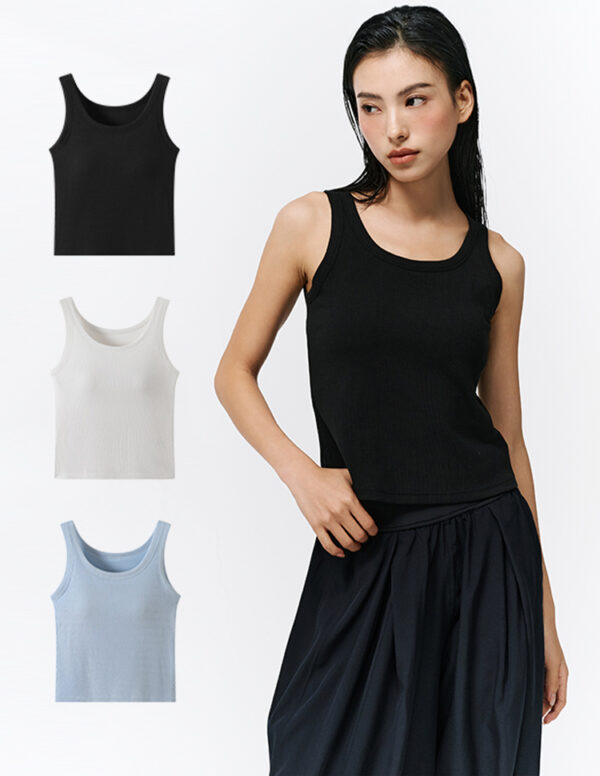 Ribbed Cup Vest - Color Options