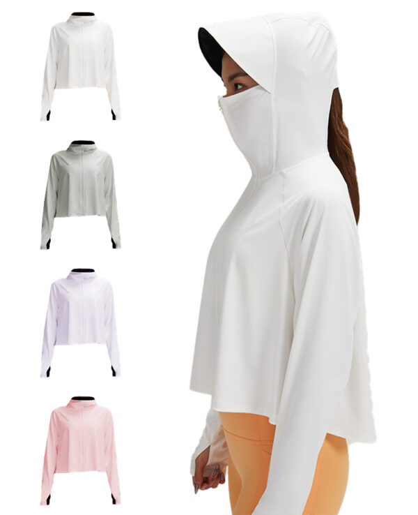 Hooded Cape Sun Protection Clothing Jacket - 4 Colors