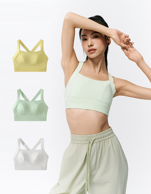 Cross Back Sports Bra _ 3 Colors