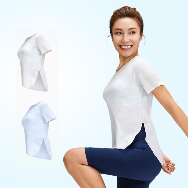 Short-Sleeved TShirt - White adn Blue
