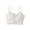 Spaghetti Strap Sports Bra - White