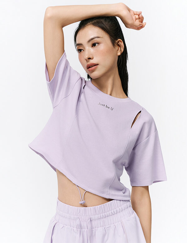 Women's Short Sleeved T-Shirt - Purple