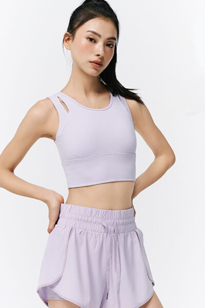 Mid-Length Sports Bra - Lilac