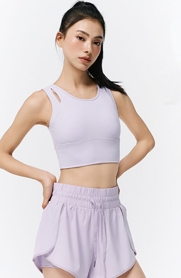 Mid-Length Sports Bra - Lilac