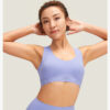 Basic Beautiful Back Sports Bra -Purple