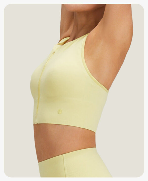 Front Zip Sports Bra -