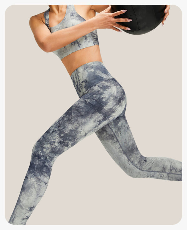 Tie-Dye Gym Training Pants - Gray