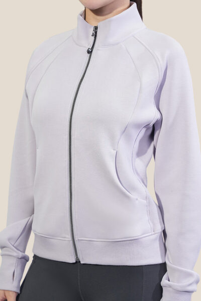 Soft stand collar jacket - Crystal Purple