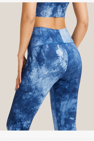 Tie-Dye Gym Training Pants - Blue