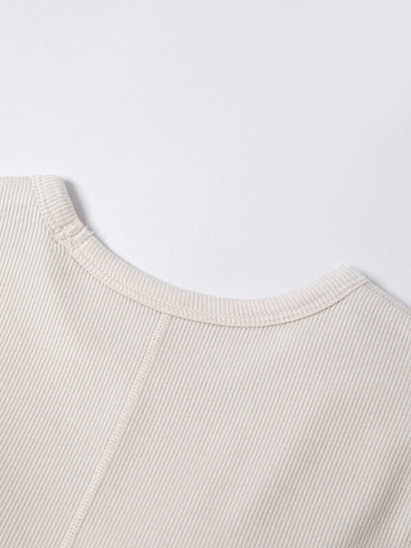 Short-Sleeved T-Shirt with Cup - White