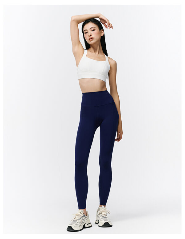 Cross Back Sports Bra - White