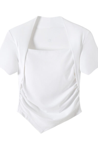 French Waist Cup Short Sleeve T-shirt