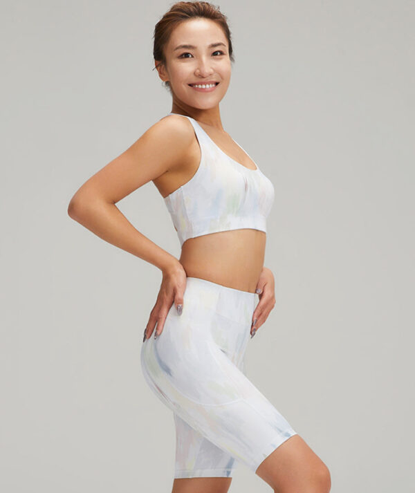 JU ACTIVE Printed Cropped Pants IRIS