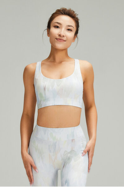 JU ACTIVE Medium Strength Printed Sports Bra