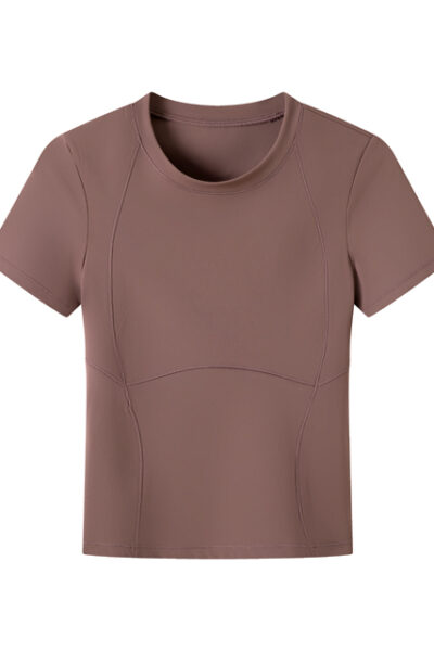 Slim fit crew neck short sleeve T-shirt