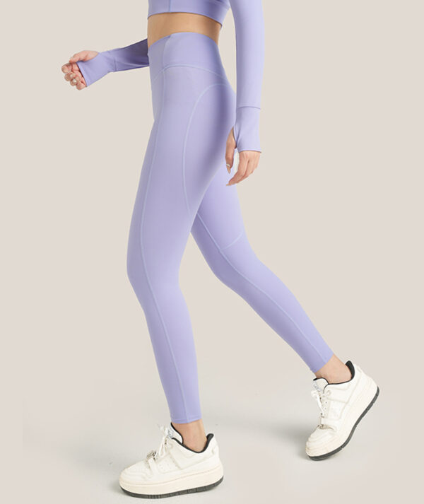 JU ACTIVE Heart Hip Yoga Pants -Purple