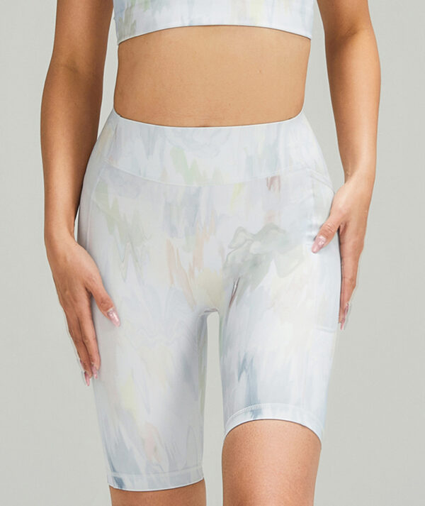 JU ACTIVE Printed Cropped Pants IRIS - Waist Fit Line