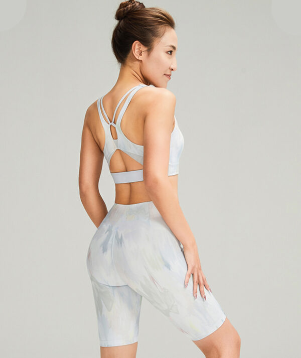 JU ACTIVE Printed Cropped Pants IRIS