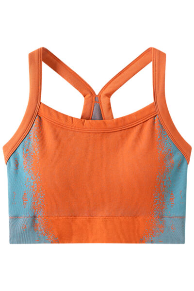 JU ACTIVE Seamless sports Bra - Coral Orange