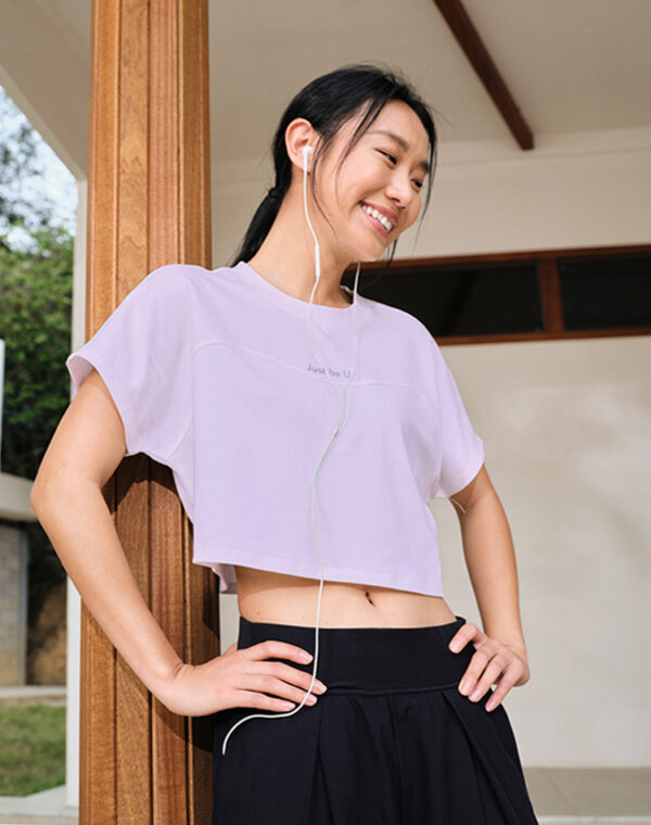Women's Short Sleeved T-Shirt - Purple