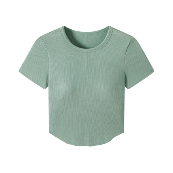 Short-Sleeved T-Shirt with Cup - Green