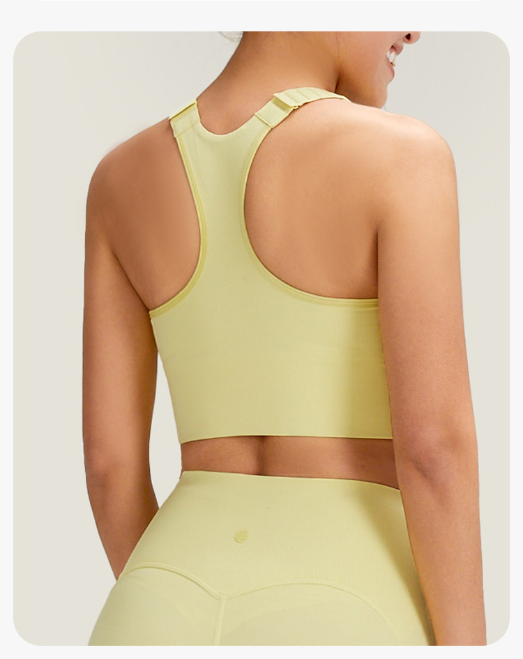 Front Zip Sports Bra - Back