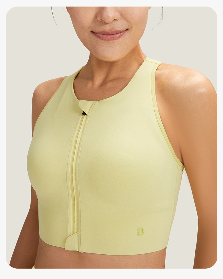 Front Zip Sports Bra