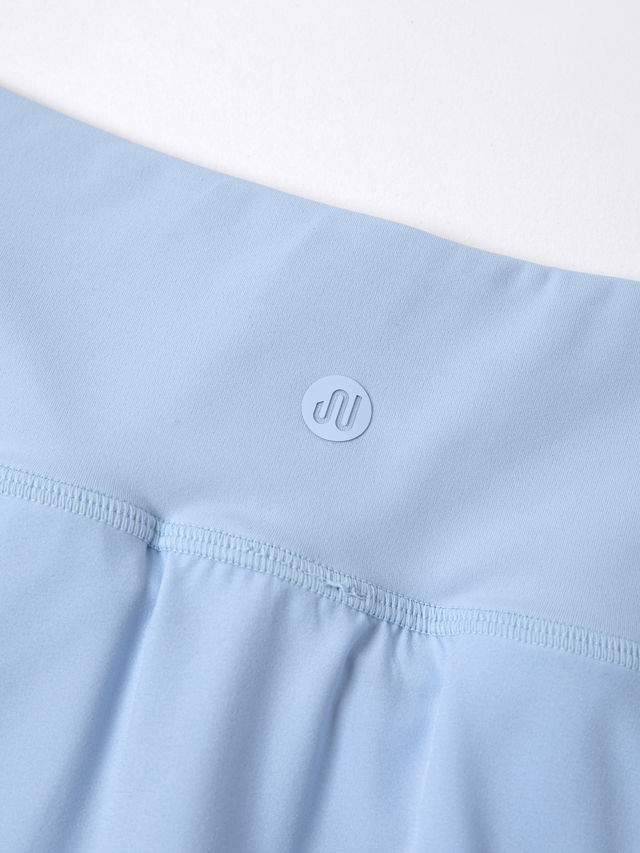 Women's Training Tennis Skirt - Blue Closeup