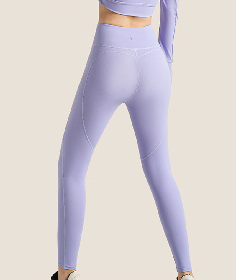 JU ACTIVE Heart Hip Yoga Pants -Purple