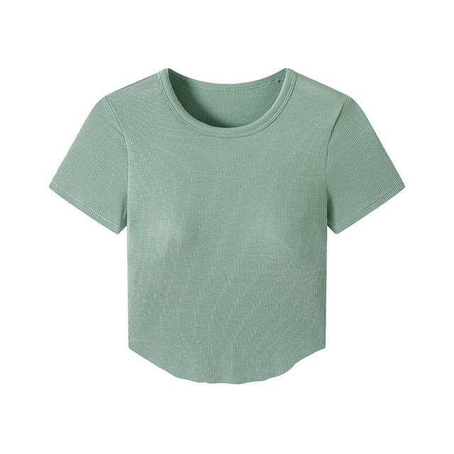 Short-Sleeved T-Shirt with Cup - Green